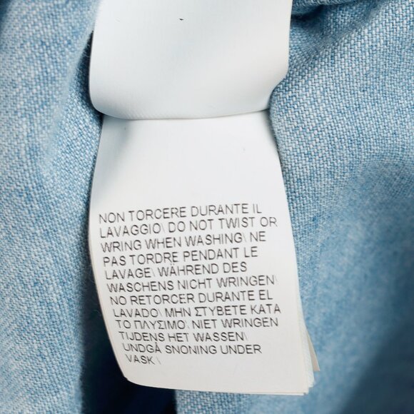 Brunello Cucinelli SS/22 Blue Monili-Trim Button-Down Long-Sleeved Denim Shirt - Picture 12 of 16